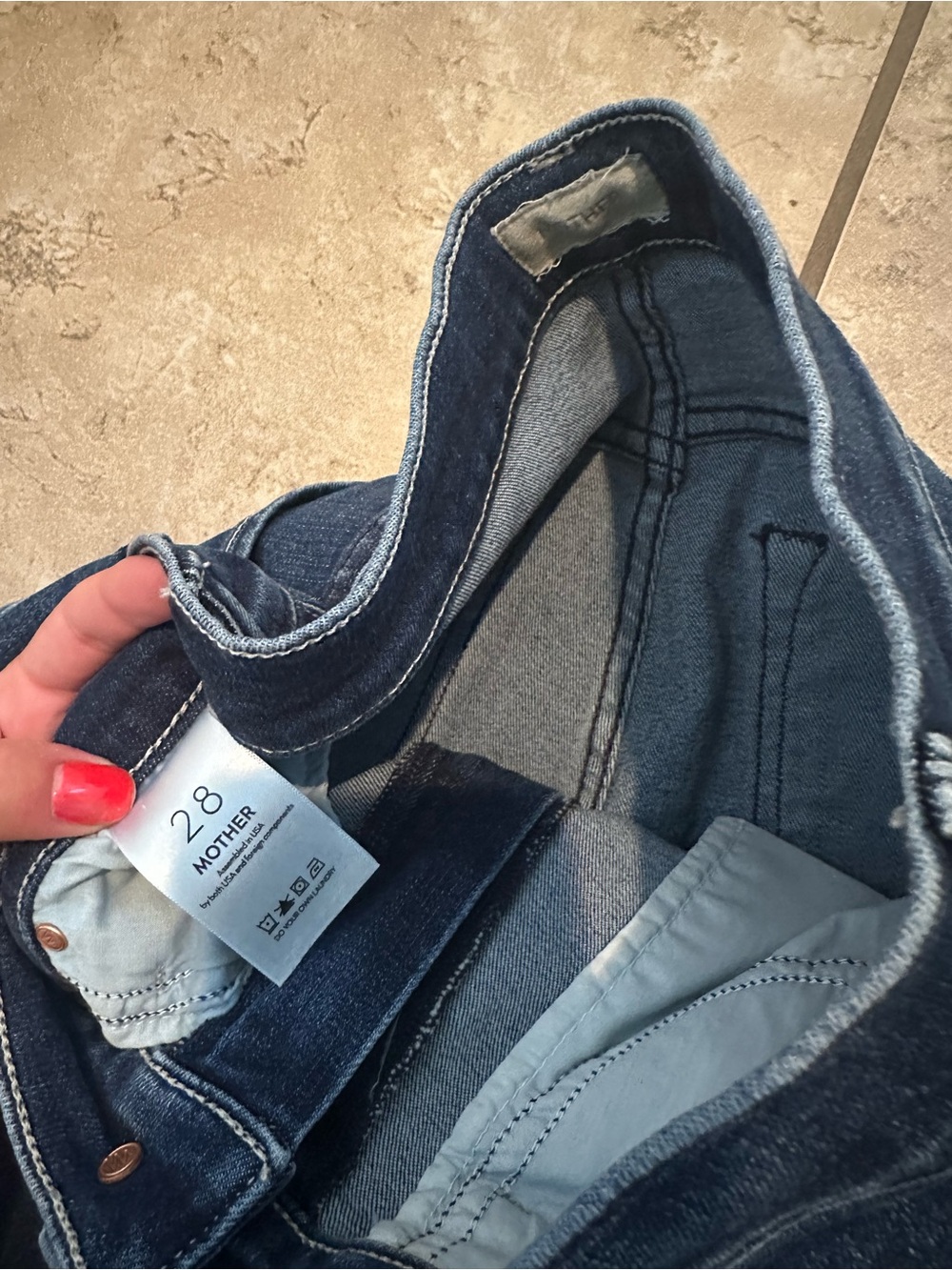 MOTHER HIGH RISE STRAIGHT JEANS - Picture 4 of 5